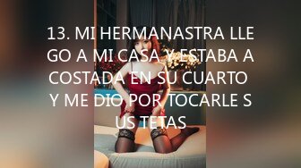 13. MI HERMANASTRA LLEGO A MI CASA Y ESTABA ACOSTADA EN SU CUARTO Y ME DIO POR TOCARLE SUS TETAS