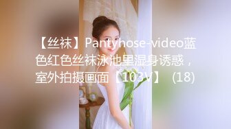 【丝袜】Pantyhose-video蓝色红色丝袜泳池里湿身诱惑，室外拍摄画面【103V】  (18)