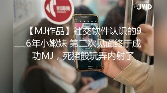 【MJ作品】社交软件认识的96年小嫩妹 第二次见面终于成功MJ，死猪般玩弄内射了