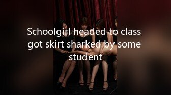 Schoolgirl headed to class got skirt sharked by some student